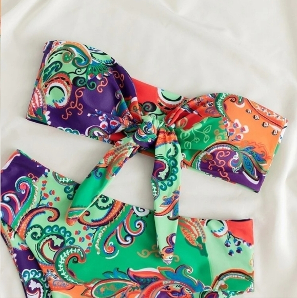 PAISLEY PRINT BIKINI - Picture 6 of 7